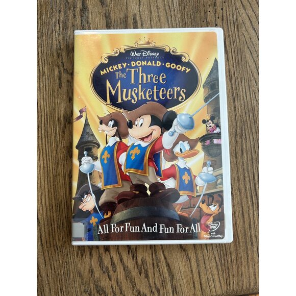 Mickey Donald Goofy The Three Musketeers DVD 2004 Musical Comedy Movie Pre-Owned - Picture 1 of 4